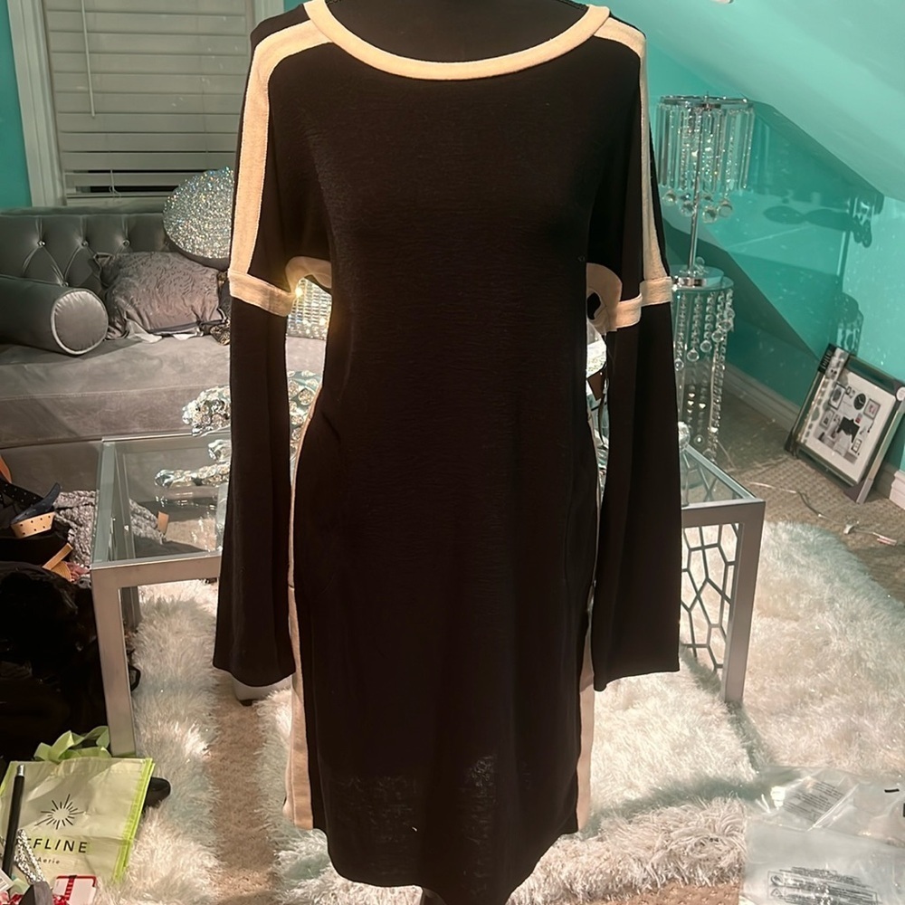 Rachel Roy, gorgeous, black and white dress